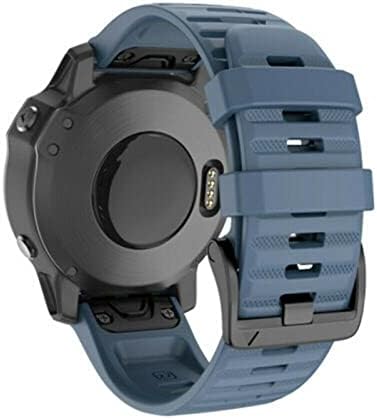 EGSDSE 26 20 22 ממ סיליקון מהיר רצועת שעון רצועת שעון לרצועת Garmin Fenix ​​7x 6x Watch EasyFit Strap Strap