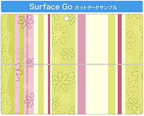 כיסוי מדבקות Igsticker עבור Microsoft Surface Go/Go 2 אולטרה דק מגן מדבקת גוף עורות 000681 פס פרחים