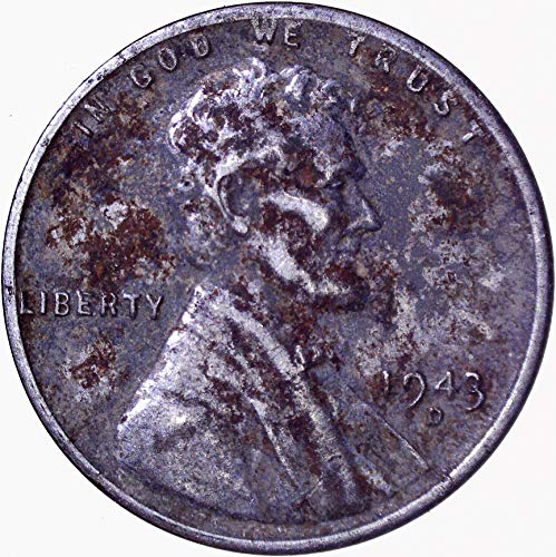 1943 ד פלדה לינקולן חיטה סנט 1 סי הוגן