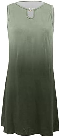 שמלת וינטג 'קיץ מזדמן 2023 שמלת טנק לנשים שמלת שמש ללא שרוולים שמלת צוואר חור צוואר זורמת שמלות חוף זורמות