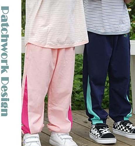 ג ' וננג פעוט תינוק 2 מארז מכנסיים מכנסי טרנינג, ילד ילד ילדה צבע בלוק אתלטי פעיל אצן מכנסיים