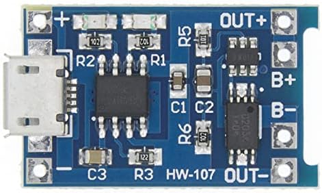 HIIGH TP4056 +הגנה פונקציות כפולות 5V 1A מיקרו USB 18650 ליתיום סוללות טעינה מודול 1 PCS