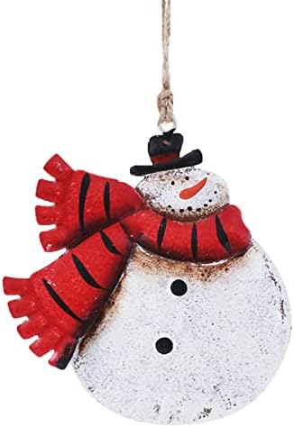 קישוטי חג המולד יצירתי איש שלג זקן עץ חג המולד תליון ציפורים על חוט ויטראז חלון פנל