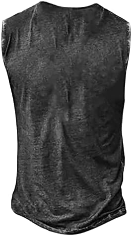 כפתור הנלי גדול בסקסיגול חולצות גברים 2023 גופיות ללא שרוולים בכושר רגיל