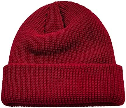 חורף רפוי כובע חם מצולעים לסרוג למתוח כובע לנשים גברים יוניסקס סרוג חורף חם תרמית לעבות כובע כובע