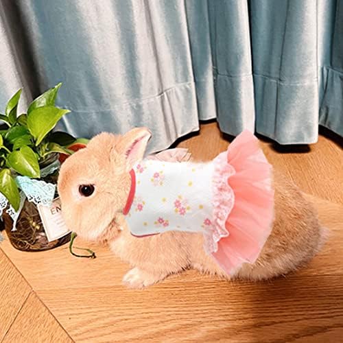 חצאית כלבים של אניאק XXS עם דפוס פרחים שושן חתול שמלת ארנב תלבושות תלבושות גור תחרה טוטו חצאית יורקי באביב בגדי קיץ לחתלתול קיטי צ'יוואווה חמוס וגזעים קטנים