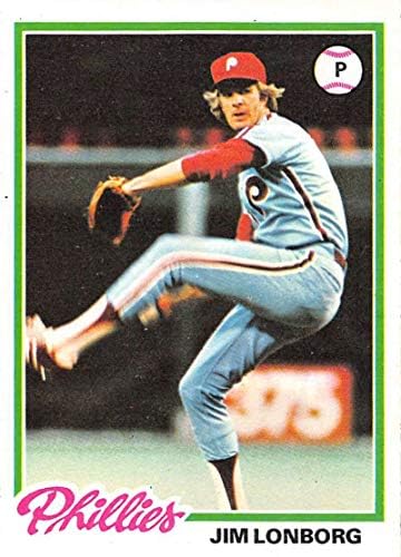 1978 Topps 52 ג'ים לונבורג פילדלפיה פיליס MLB כרטיס בייסבול לשעבר מצוין