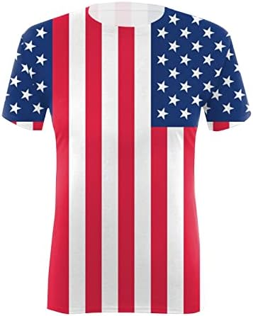חולצות פטריוטיות לנשים חולצת טריקו דגל אמריקאי חולצת קיץ מזדמנים