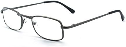 עין זום יוניסקס בציר מתכת קריאת משקפיים עם רך פאוץ, רב צבע
