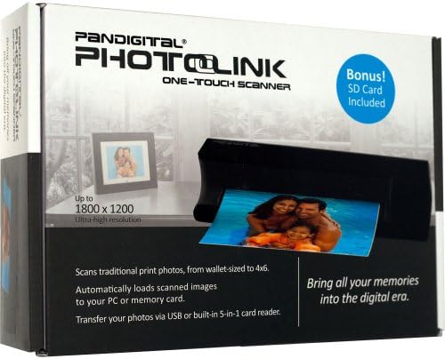 Panscn01 pandigital photolink מיני סורק -שחור