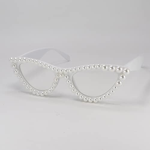 גור יקר קריאת משקפיים לנשים חתול עין מחשב כחול אור חסימת חמוד פרל קוראי משקפיים