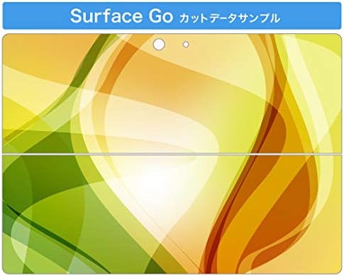 כיסוי מדבקות Igsticker עבור Microsoft Surface Go/Go 2 עורות מדבקת גוף מגן דק במיוחד 001793 כתום ירוק פשוט
