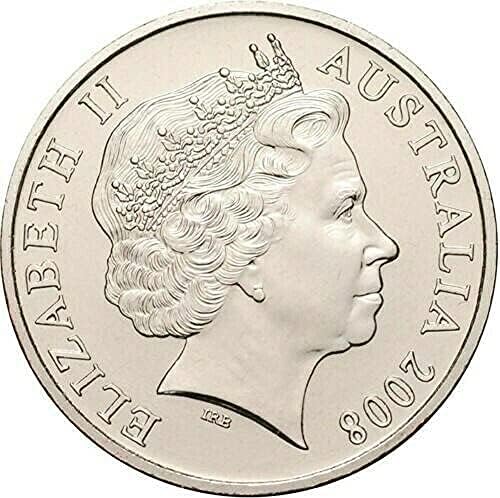 אצ'ידנה ארוכת טווח אוסטרלי 5 סנט מטבע 2000-2008
