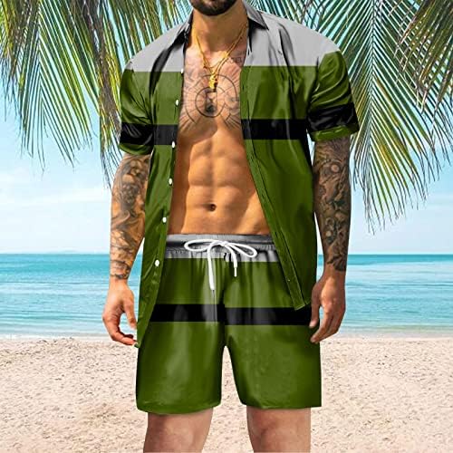 סטוטה קיץ גברים מזדמנים של הוואי חוף הים של חוף הים, חליפות חוף, חליפות פעילות, חליפות זיעה, סטים עליונים ותחתונים באימון