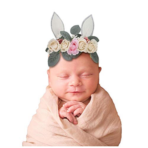 תינוק בנות סרט אלסטי פעוט פרח חוף זר חורת אוזן תינוק באני אביזרי ראש ילדים תינוק טיפול
