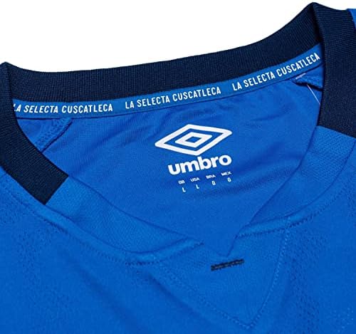 UMBRO's Men's El Salvador Home Home Angele Sequer Soccer Jersey 2021, Blue