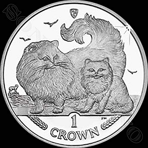 מטבע חתול צ'ינצ'ילה 2009 - ניקל קופרו לא מחולק 1 מטבע כתר - האי מאן