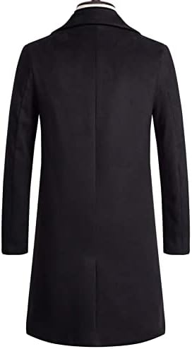מעילי פוקן לגברים מעילי גברים 1 pc כפתור קדמי מעילי מעיל מוצקים לגברים