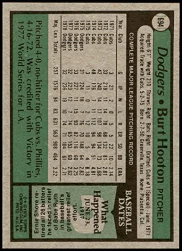 1979 Topps 694 Burt Hooton Los Angeles Dodgers NM/MT Dodgers