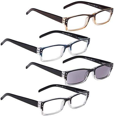 לור 7 חבילות ללא שפה קריאת משקפיים + 4 חבילות קלאסי קריאת משקפיים