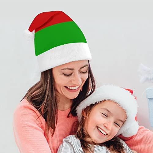 בלארוסית דגל חג המולד כובע רך קטיפה סנטה כובע מצחיק כפה עבור חג המולד לשנה חדשה חגיגי מפלגה