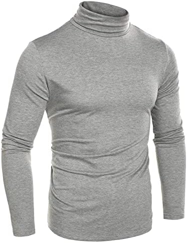 ADSSSDQ חולצות שרוול ארוך Mens Mens Mend Modern Moderic