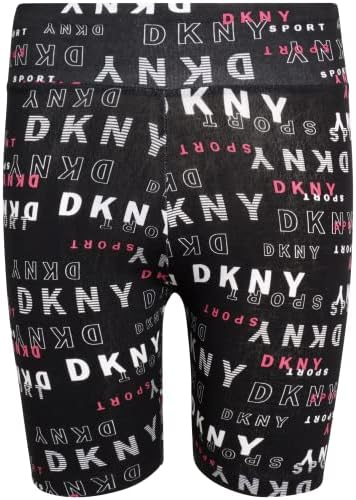 מכנסיים קצרים פעילים של DKNY בנות - 2 מכנסי אופניים מופעים - מתחת לריקוד שמלות ומנגן מכנסי כושר לבנות